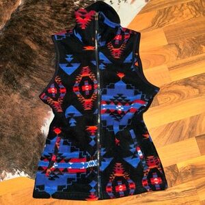 Aztec Print Vest